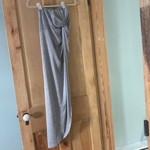 High wasted, underwear attached. slit skirt. Grey. Shein. Size small.